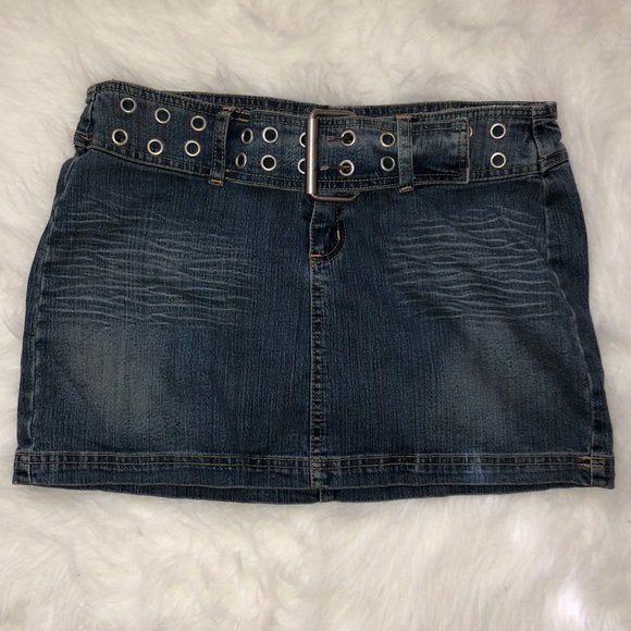Rampage 💜 Mini Denim Skirt 💜 - Picture 1 of 4